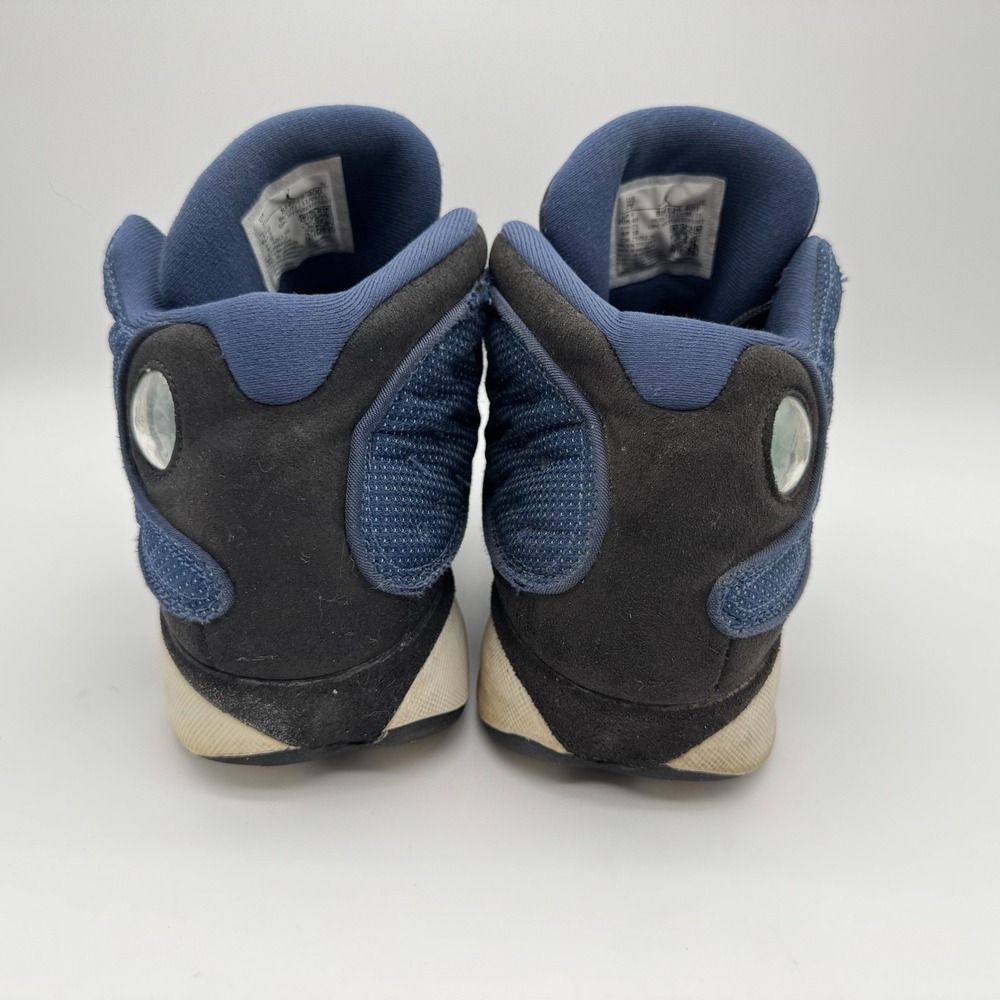 Nike Air Jordan 13 Retro 884129-400 Navy Blue Basketball Flint Size 7Y - Picture 6 of 11